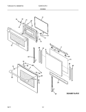 DOORS Diagram and Parts List for E30MC75JPS1  Electrolux Microwave Oven Combo