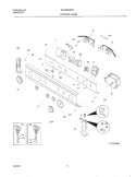 CONTROL PANEL Diagram and Parts List for GLSE62RHS1  Gibson Washer Dryer Combo