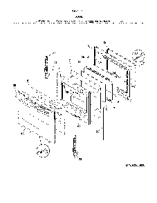 Door Diagram and Parts List for 79074237711  Kenmore Range