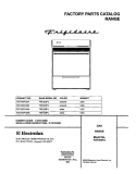 COVER Diagram and Parts List for FSF303PJWB  Frigidaire Range