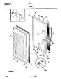DOOR Diagram and Parts List for CAF12  Frigidaire Freezer
