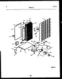 SYSTEM AND AUTOMATIC DEFROST PARTS Diagram and Parts List for FPCE22V3PL0  Frigidaire Refrigerator
