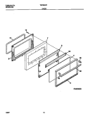 DOOR Diagram and Parts List for TGF354SCWD  Tappan Range