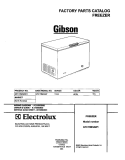 COVER Diagram and Parts List for GFC15M3AW1  Gibson Freezer