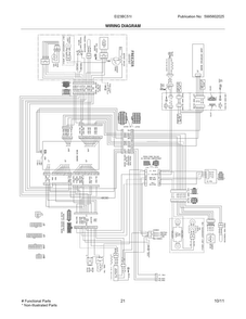 Wiring Diagram Diagram and Parts List for EI23BC51IB5  Electrolux Refrigerator