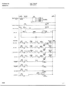 Gas Range Diagram and Parts List for 2873  Frigidaire Range