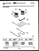 BROILER PARTS Diagram and Parts List for GW30SPEW1  Frigidaire Range