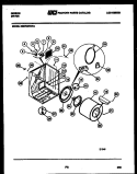 CABINET AND COMPONENT PARTS Diagram and Parts List for DE27S6WVFA  Gibson Dryer