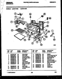 INTERIOR PARTS Diagram and Parts List for MVH1190A  Frigidaire Microwave