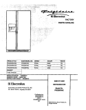 COVER Diagram and Parts List for FRS26KR4CB0  Frigidaire Refrigerator