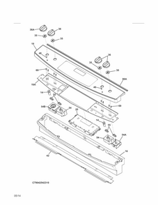 Part Location Diagram of 5304500860 Frigidaire CTRL PANEL Assembly Black