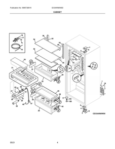 Part Location Diagram of EPPWFU01 Frigidaire Water Filter