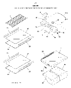 Shelves Diagram and Parts List for 25360509618  Kenmore Refrigerator
