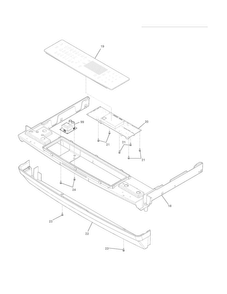 Backguard Diagram and Parts List for EW30GS75KSB  Electrolux Range