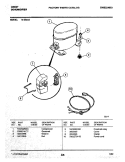 COMPRESSOR Diagram and Parts List for 14-025A2  Frigidaire Dehumidifier