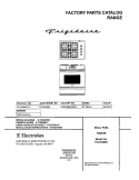 COVER Diagram and Parts List for PLCS389CCC  Frigidaire Range