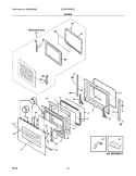 DOORS Diagram and Parts List for PLEB27M9ECE  Frigidaire Microwave Oven Combo