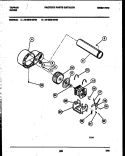 BLOWER AND DRIVE PARTS Diagram and Parts List for 49-2848-23-04  Tappan Dryer