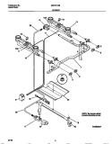 BURNER Diagram and Parts List for MGF311SBWC  Frigidaire Range