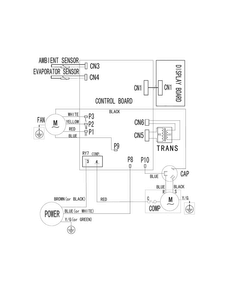 Wiring Diagram Diagram and Parts List for 25370128110  Kenmore Air Conditioner
