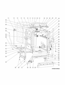 Tub/water Delivery Diagram and Parts List for 58712333510A  Kenmore Dishwasher