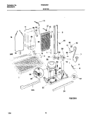 SYSTEM Diagram and Parts List for FRS26ZGHB1  Frigidaire Refrigerator
