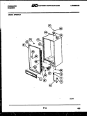CABINET PARTS Diagram and Parts List for UFS19NL1  Frigidaire Freezer