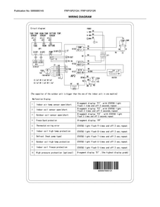 Wiring Diagram Diagram and Parts List for FRP15P2Y2A0  Frigidaire Air Conditioner
