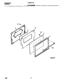 DOOR / DRAWER Diagram and Parts List for TGB504CCB3  Tappan Wall Oven