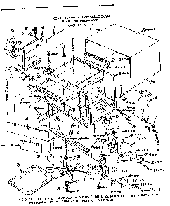 Cabinet Parts Diagram and Parts List for 5649988010  Kenmore Microwave