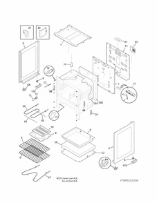 Body Diagram and Parts List for 79093012312  Kenmore Range