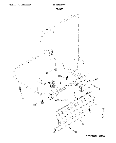 Frame Diagram and Parts List for LFID2426TF4A  Frigidaire Dishwasher