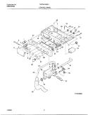 CONTROL PANEL Diagram and Parts List for FWT647GHS1  Frigidaire Washer