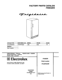 COVER Diagram and Parts List for FFU20FG6AW2  Frigidaire Freezer