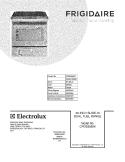 COVER Diagram and Parts List for CPDS3085KF1  Frigidaire Range