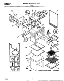 BODY Diagram and Parts List for MGF352BEDA  Frigidaire Range