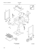BODY Diagram and Parts List for TGF320DWB  Tappan Range