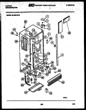 CABINET PARTS Diagram and Parts List for 95-2497-57-03  Tappan Refrigerator