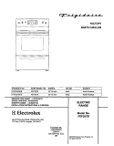 COVER Diagram and Parts List for FEF357BSD  Frigidaire Range