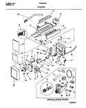 ICE MAKER Diagram and Parts List for FRS24WSCB0  Frigidaire Refrigerator