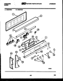 BACKGUARD Diagram and Parts List for RSE37BAL3  Frigidaire Range