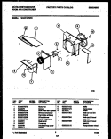 AIR HANDLING PARTS Diagram and Parts List for WAH11EP2T2  Frigidaire Air Conditioner