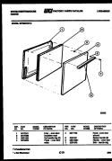 DOOR PARTS Diagram and Parts List for GF600HXD2  Frigidaire Range