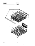 RACK Diagram and Parts List for MDB110LGW0  Frigidaire Dishwasher