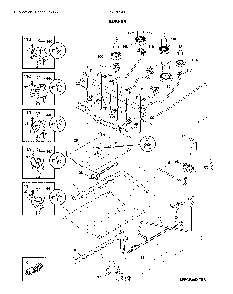 Burner Diagram and Parts List for LFGF3054TFF  Frigidaire Range