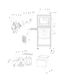 Part Location Diagram of 5304491053 Frigidaire MOTOR