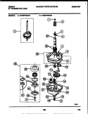 TRANSMISSION PARTS Diagram and Parts List for WA27F4WAFB  Gibson Washer