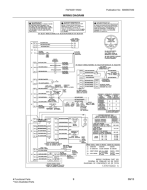 06 - WIRING DIAGRAM Diagram and Parts List for FAFW3511KW2  Frigidaire Washer