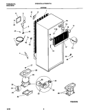 SYSTEM Diagram and Parts List for FPGS18TAL4  Frigidaire Refrigerator