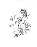 BURNERS Diagram and Parts List for CGC355DXC  Gibson Range